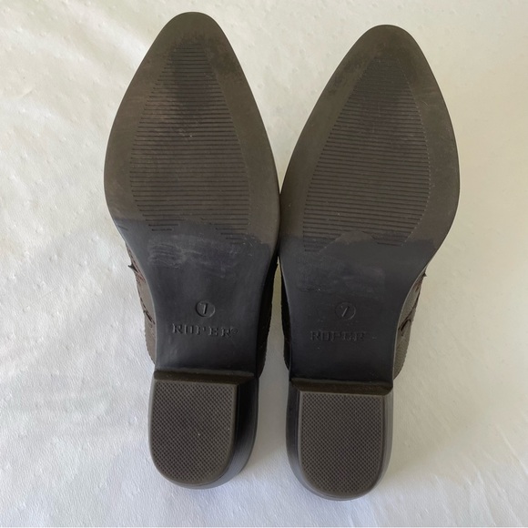 Roper Brown Mules with Pointed Toe and Low Heel - Picture 9 of 9